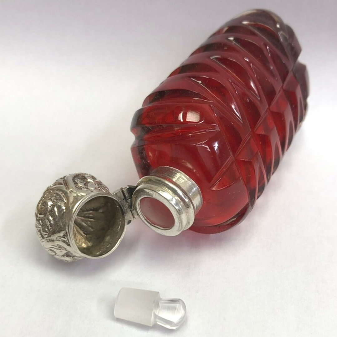 cranberry perfume bottle